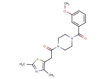 1-[(2,4-dimethyl-1,3-thiazol-5-yl)acetyl]-4-(3-methoxybenzoyl)piperazine