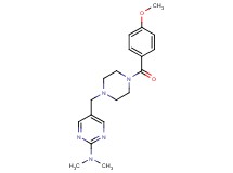 5-{[4-(4-methoxybenzoyl)-1-piperazinyl]methyl}-N,N-dimethyl-2-pyrimidinamine
