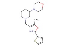 4-(1-{[5-methyl-2-(2-thienyl)-1,3-oxazol-4-yl]methyl}-3-piperidinyl)morpholine