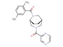 (1S*,5R*)-6-(2,5-dimethylbenzoyl)-3-(2-pyrazinylcarbonyl)-3,6-diazabicyclo[3.2.2]nonane