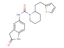 N-(2-oxo-2,3-dihydro-1H-indol-5-yl)-2-[2-(2-thienyl)ethyl]piperidine-1-carboxamide