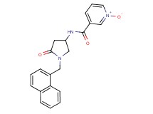 N-[1-(1-naphthylmethyl)-5-oxo-3-pyrrolidinyl]nicotinamide 1-oxide