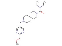N,N-diethyl-9-{[2-(methoxymethyl)pyrimidin-5-yl]methyl}-3,9-diazaspiro[5.5]undecane-3-carboxamide