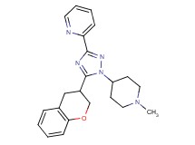 2-[5-(3,4-dihydro-2H-chromen-3-yl)-1-(1-methylpiperidin-4-yl)-1H-1,2,4-triazol-3-yl]pyridine
