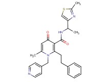 6-methyl-N-[1-(2-methyl-1,3-thiazol-4-yl)ethyl]-4-oxo-2-(2-phenylethyl)-1-(4-pyridinylmethyl)-1,4-dihydro-3-pyridinecarboxamide