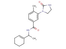 N-[1-(1-cyclohexen-1-yl)ethyl]-4-methyl-3-(2-oxo-1-imidazolidinyl)benzamide