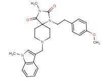 1-[2-(4-methoxyphenyl)ethyl]-3-methyl-8-[(1-methyl-1H-indol-3-yl)methyl]-1,3,8-triazaspiro[4.5]decane-2,4-dione