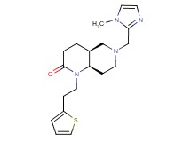 (4aS*,8aR*)-6-[(1-methyl-1H-imidazol-2-yl)methyl]-1-[2-(2-thienyl)ethyl]octahydro-1,6-naphthyridin-2(1H)-one