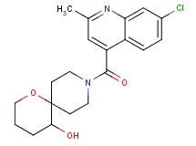 9-[(7-chloro-2-methylquinolin-4-yl)carbonyl]-1-oxa-9-azaspiro[5.5]undecan-5-ol