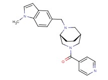 (1R*,5R*)-3-isonicotinoyl-6-[(1-methyl-1H-indol-5-yl)methyl]-3,6-diazabicyclo[3.2.2]nonane