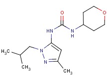 N-(1-isobutyl-3-methyl-1H-pyrazol-5-yl)-N'-(tetrahydro-2H-pyran-4-yl)urea