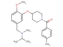 N-(4-methoxy-3-{[1-(4-methylbenzoyl)-4-piperidinyl]oxy}benzyl)-N-methyl-2-propanamine