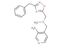 1-(3-benzyl-1,2,4-oxadiazol-5-yl)-N-methyl-N-[(3-methyl-4-pyridinyl)methyl]methanamine