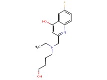 2-{[ethyl(4-hydroxybutyl)amino]methyl}-6-fluoroquinolin-4-ol