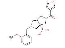 (3aS*,6aS*)-2-(3-furoyl)-5-(2-methoxybenzyl)hexahydropyrrolo[3,4-c]pyrrole-3a(1H)-carboxylic acid