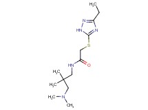 N-[3-(dimethylamino)-2,2-dimethylpropyl]-2-[(3-ethyl-1H-1,2,4-triazol-5-yl)thio]acetamide