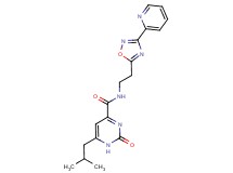 6-isobutyl-2-oxo-N-[2-(3-pyridin-2-yl-1,2,4-oxadiazol-5-yl)ethyl]-1,2-dihydropyrimidine-4-carboxamide