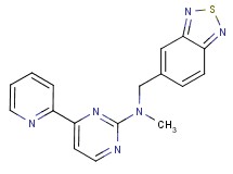 N-(2,1,3-benzothiadiazol-5-ylmethyl)-N-methyl-4-(2-pyridinyl)-2-pyrimidinamine