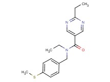 N,2-diethyl-N-[4-(methylthio)benzyl]-5-pyrimidinecarboxamide