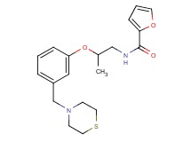 N-{2-[3-(4-thiomorpholinylmethyl)phenoxy]propyl}-2-furamide