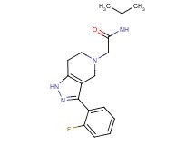 2-[3-(2-fluorophenyl)-1,4,6,7-tetrahydro-5H-pyrazolo[4,3-c]pyridin-5-yl]-N-isopropylacetamide