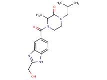 4-{[2-(hydroxymethyl)-1H-benzimidazol-5-yl]carbonyl}-1-isobutyl-3-methyl-2-piperazinone