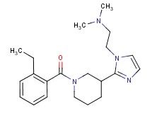 (2-{2-[1-(2-ethylbenzoyl)piperidin-3-yl]-1H-imidazol-1-yl}ethyl)dimethylamine