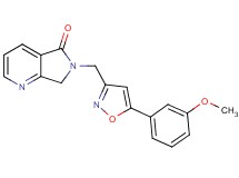 6-{[5-(3-methoxyphenyl)isoxazol-3-yl]methyl}-6,7-dihydro-5H-pyrrolo[3,4-b]pyridin-5-one