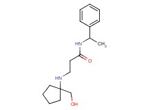 3-{[1-(hydroxymethyl)cyclopentyl]amino}-N-(1-phenylethyl)propanamide