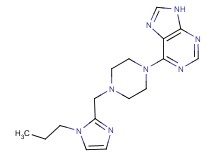 6-{4-[(1-propyl-1H-imidazol-2-yl)methyl]piperazin-1-yl}-9H-purine