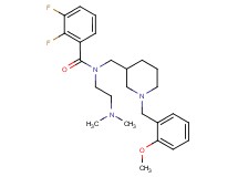 N-[2-(dimethylamino)ethyl]-2,3-difluoro-N-{[1-(2-methoxybenzyl)-3-piperidinyl]methyl}benzamide