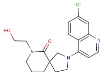2-(7-chloroquinolin-4-yl)-7-(2-hydroxyethyl)-2,7-diazaspiro[4.5]decan-6-one