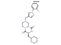 (3S,9aR)-3-(cyclohexylmethyl)-8-{[1-(2-fluorophenyl)-1H-pyrazol-4-yl]methyl}tetrahydro-2H-pyrazino[1,2-a]pyrazine-1,4(3H,6H)-dione