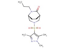 (1S*,5R*)-6-propyl-3-[(1,3,5-trimethyl-1H-pyrazol-4-yl)sulfonyl]-3,6-diazabicyclo[3.2.2]nonan-7-one