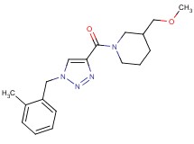 3-(methoxymethyl)-1-{[1-(2-methylbenzyl)-1H-1,2,3-triazol-4-yl]carbonyl}piperidine