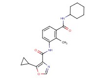 N-{3-[(cyclohexylamino)carbonyl]-2-methylphenyl}-5-cyclopropyl-1,3-oxazole-4-carboxamide