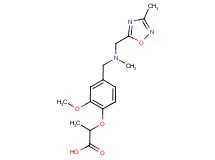 2-[2-methoxy-4-({methyl[(3-methyl-1,2,4-oxadiazol-5-yl)methyl]amino}methyl)phenoxy]propanoic acid
