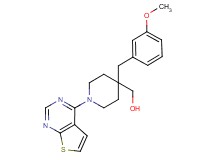 [4-(3-methoxybenzyl)-1-thieno[2,3-d]pyrimidin-4-ylpiperidin-4-yl]methanol