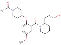 3-(1-{2-[(1-acetyl-4-piperidinyl)oxy]-5-methoxybenzoyl}-2-piperidinyl)-1-propanol