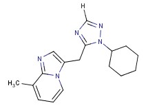 3-[(1-cyclohexyl-1H-1,2,4-triazol-5-yl)methyl]-8-methylimidazo[1,2-a]pyridine