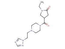 1-ethyl-4-({4-[2-(1H-1,2,4-triazol-1-yl)ethyl]-1-piperazinyl}carbonyl)-2-pyrrolidinone