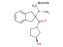 (3S)-1-{[2-(dimethylamino)-2,3-dihydro-1H-inden-2-yl]carbonyl}-3-pyrrolidinol