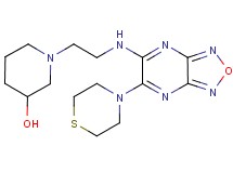 1-(2-{[6-(4-thiomorpholinyl)[1,2,5]oxadiazolo[3,4-b]pyrazin-5-yl]amino}ethyl)-3-piperidinol
