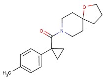 8-{[1-(4-methylphenyl)cyclopropyl]carbonyl}-1-oxa-8-azaspiro[4.5]decane