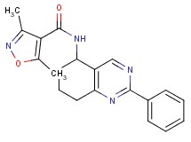 3,5-dimethyl-N-(2-phenyl-5,6,7,8-tetrahydro-5-quinazolinyl)-4-isoxazolecarboxamide