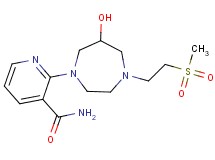 2-{6-hydroxy-4-[2-(methylsulfonyl)ethyl]-1,4-diazepan-1-yl}nicotinamide