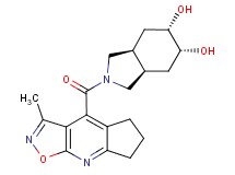 (3aR*,5R*,6S*,7aS*)-2-[(3-methyl-6,7-dihydro-5H-cyclopenta[b]isoxazolo[4,5-e]pyridin-4-yl)carbonyl]octahydro-1H-isoindole-5,6-diol