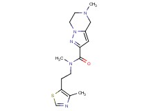 N,5-dimethyl-N-[2-(4-methyl-1,3-thiazol-5-yl)ethyl]-4,5,6,7-tetrahydropyrazolo[1,5-a]pyrazine-2-carboxamide