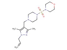 4-({4-[(1-allyl-3,5-dimethyl-1H-pyrazol-4-yl)methyl]piperazin-1-yl}sulfonyl)morpholine