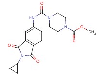 methyl 4-{[(2-cyclopropyl-1,3-dioxo-2,3-dihydro-1H-isoindol-5-yl)amino]carbonyl}piperazine-1-carboxylate